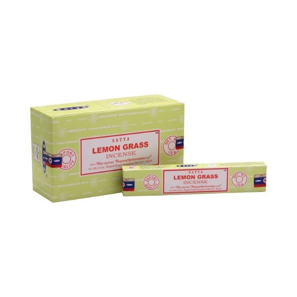 Satya Lemon Grass Perfumed Incense 15 Gms Pkg (Pack of 12)