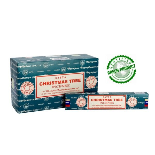 Satya Chrismas Tree Perfumed Agarbatti 15 Gms Pkg (Pack of 12)
