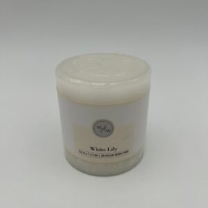 PILLAR CANDLE IN SOLID COLOUR/WHITE LILY 6.8x7.2cm