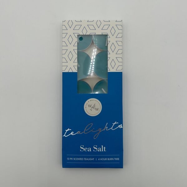 10 PK SCENTED TEALIGHTS/SEA SALT