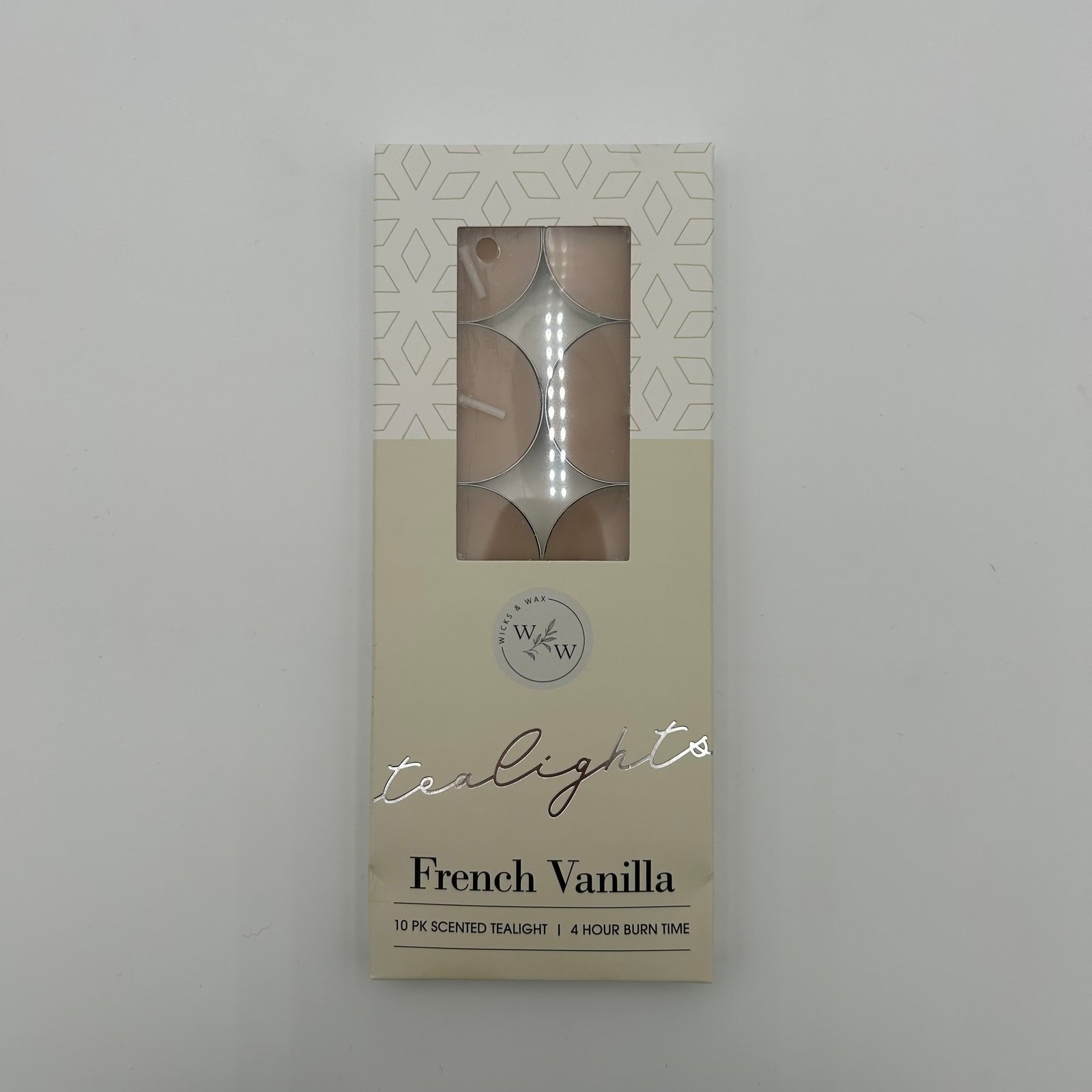 10 PK SCENTED TEALIGHTS/FRENCH VANILLA