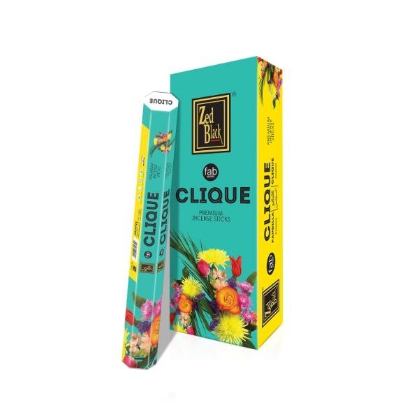 Zed Black Fab Clique (Pack of 6) Hexa 20 Sticks