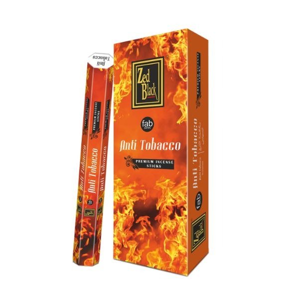 Zed Black Fab Anti Tobacco (Pack of 6) Hexa 20 Sticks
