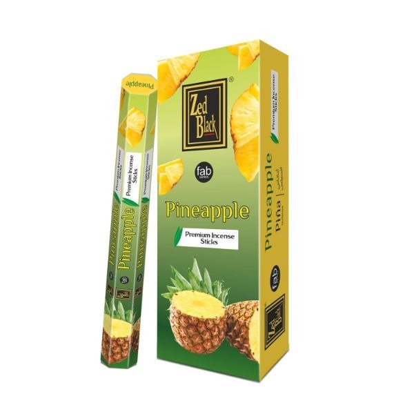 Zed Black Fab Pineapple (Pack of 6) Hexa 20 Sticks