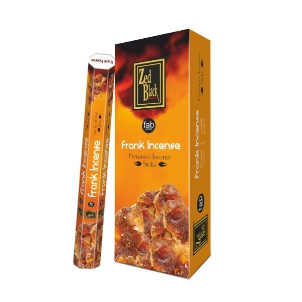 Zed Black Fab Frankincense (Pack of 6) Hexa 20 Sticks