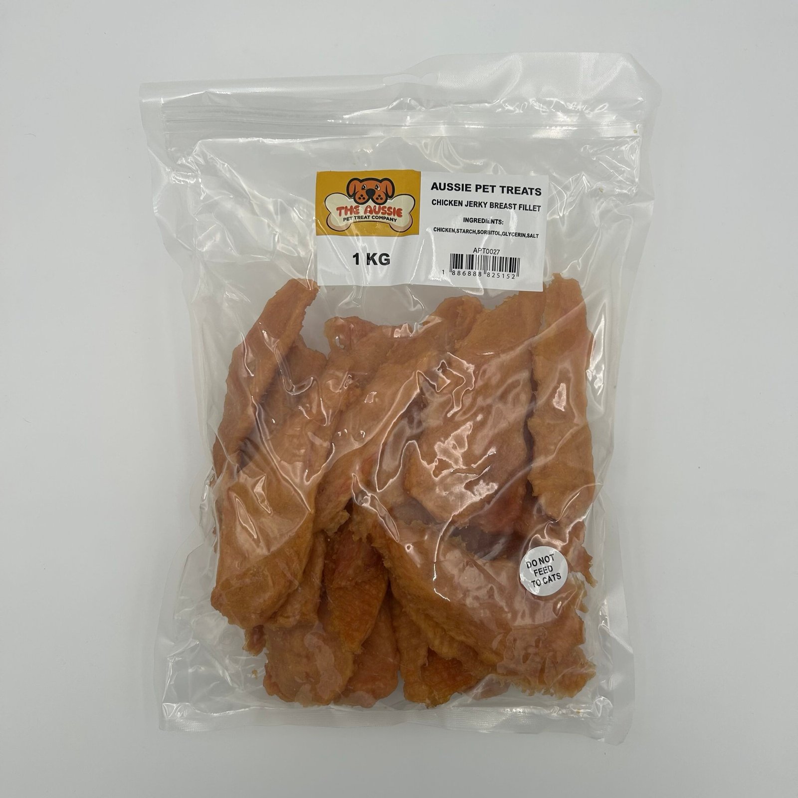Aussie Pet Treats - Chicken Jerky Breast Fillets 1kg