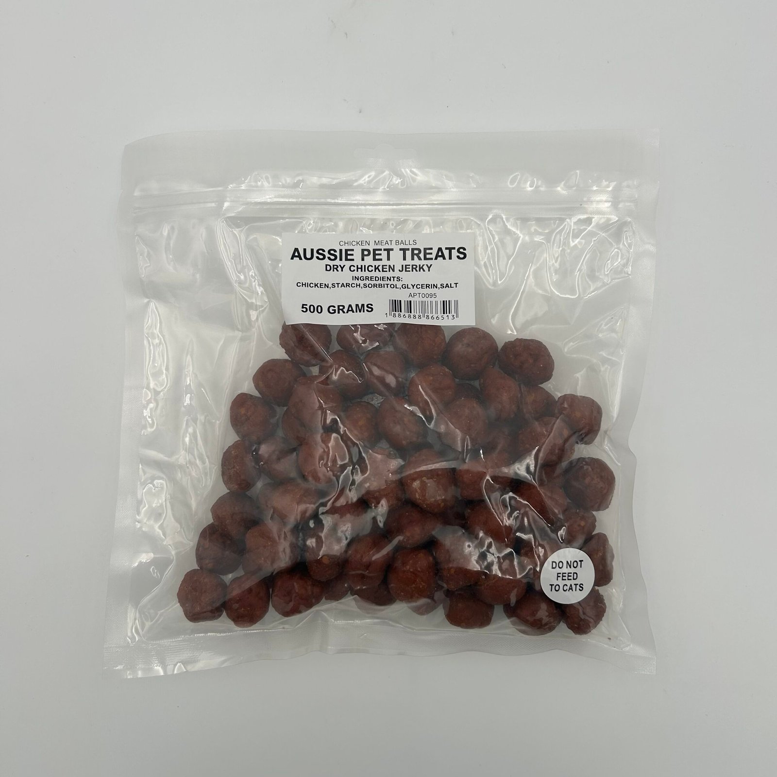 Aussie Pet Treats - Chicken Jerky Meat Balls 500g