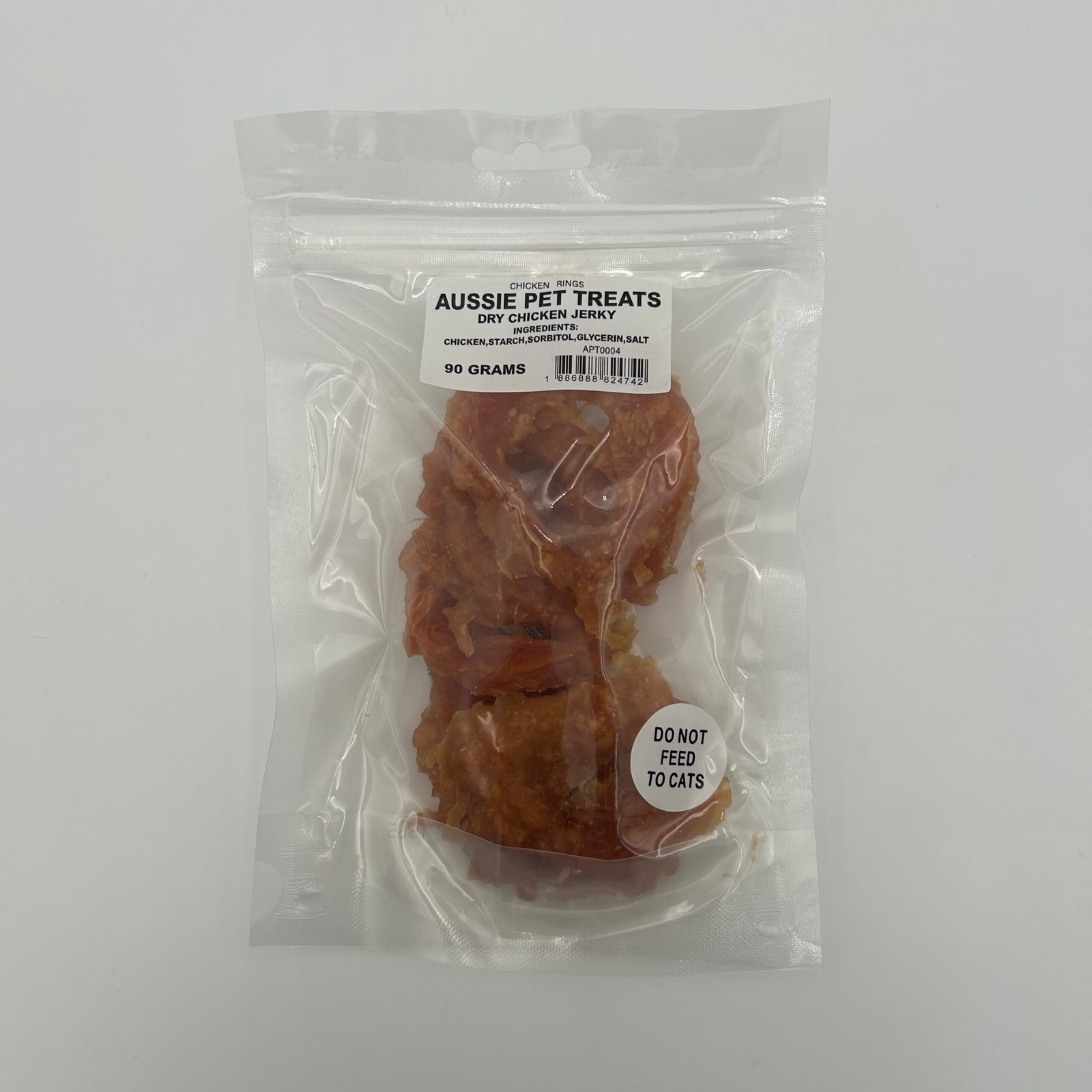 Aussie Pet Treats - Chicken Jerky Rings 90g