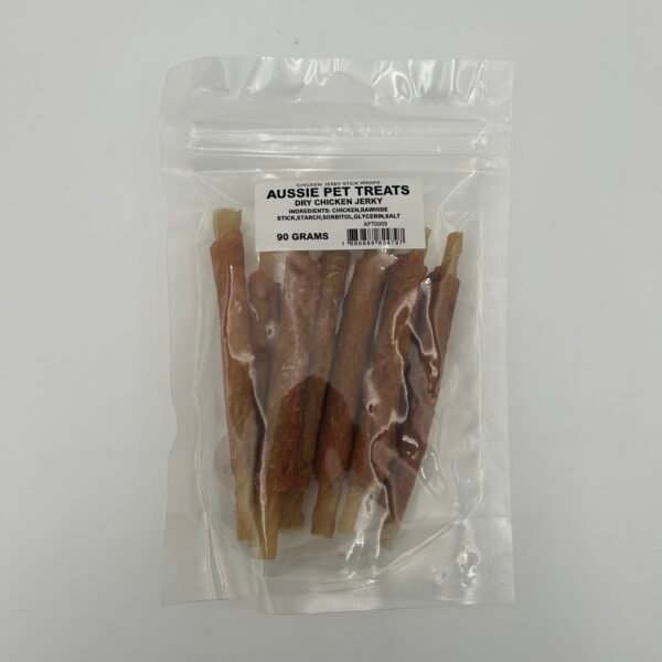 Aussie Pet Treats - Chicken Jerky Stick Wraps 90g
