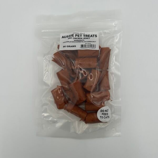Aussie Pet Treats - Chicken Jerky Rolls 90g