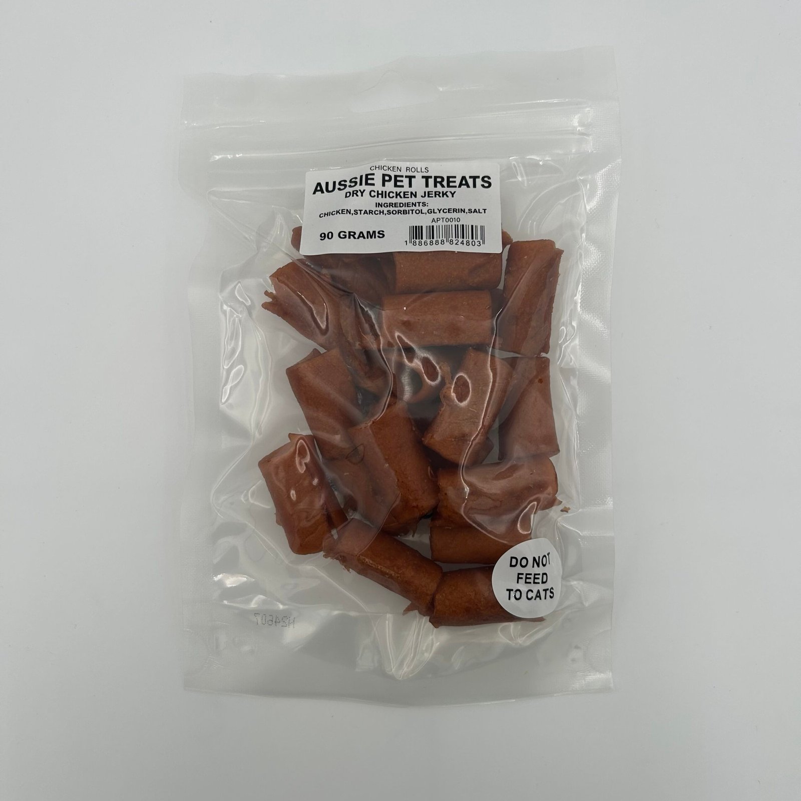 Aussie Pet Treats - Chicken Jerky Rolls 90g