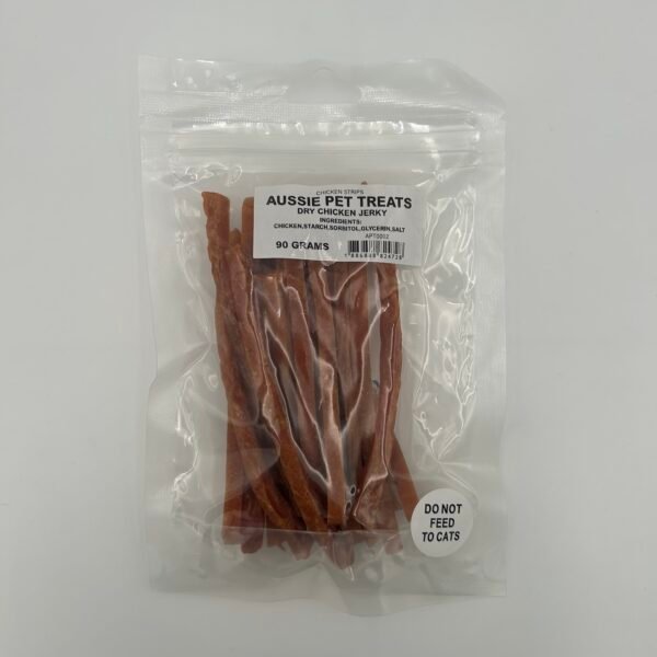 Aussie Pet Treats - Chicken Jerky Strips 90g