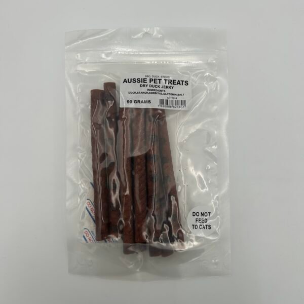 Aussie Pet Treats - Duck Jerky BBQ Sticks 90g