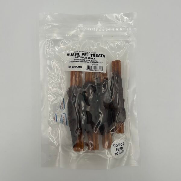 Aussie Pet Treats - Duck Wrap Dental Stick 90g