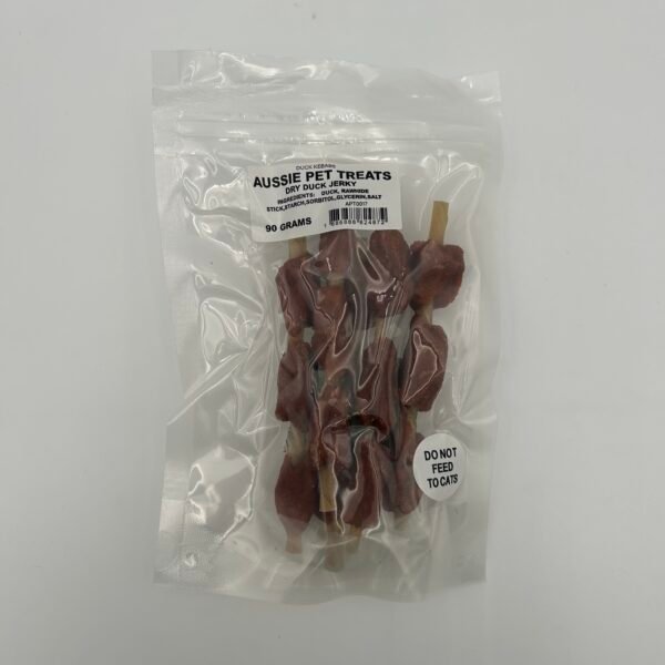 Aussie Pet Treats - Duck Jerky Triple Kebabs 90g