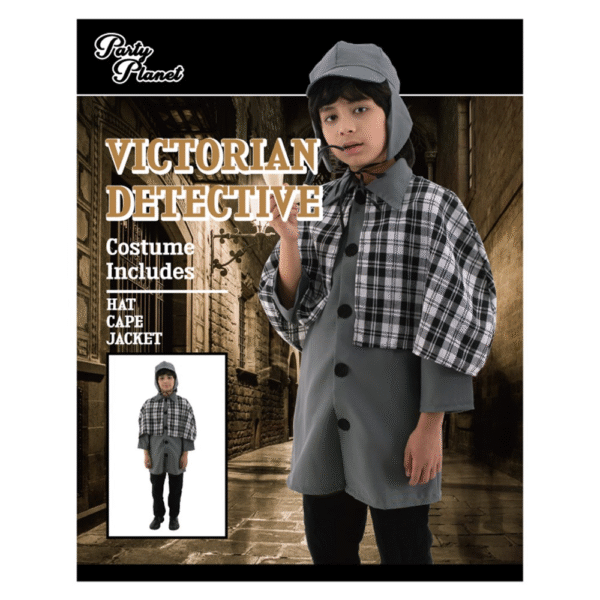 Victorian Detective Kids Costume XLarge (H: 140cm W: 62cm)