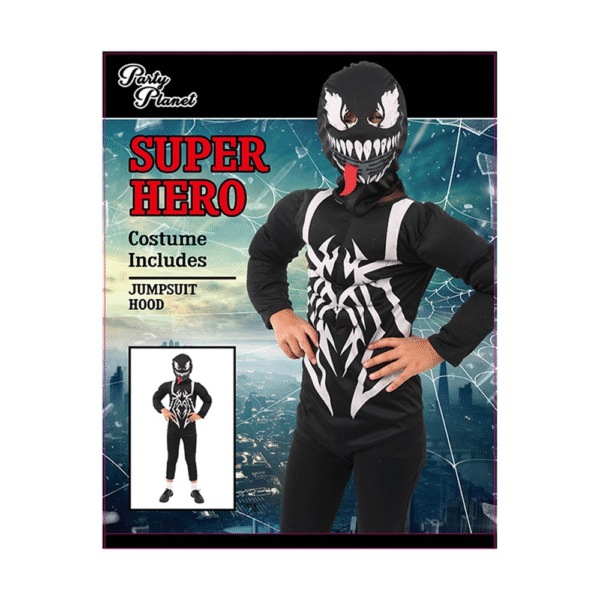 Boys Venom Kids Costume XLarge (H: 140cm W: 62cm)
