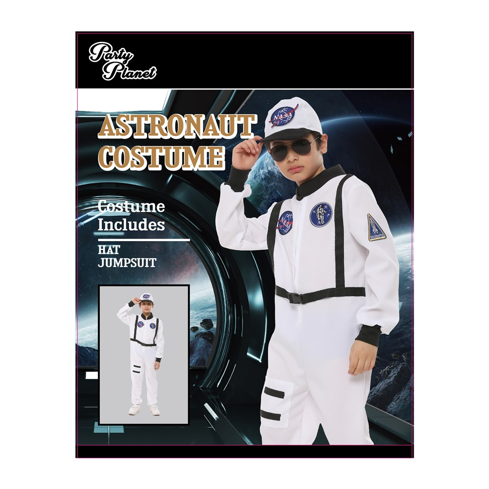 Astronaut Kids Costume Large (H: 128cm W: 56cm)