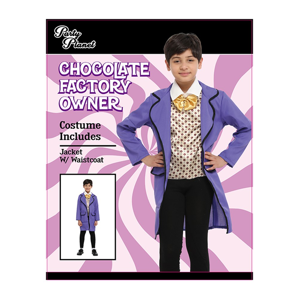 Chocolate Factory Owner Kids Costume Large (H: 128cm W: 56cm)