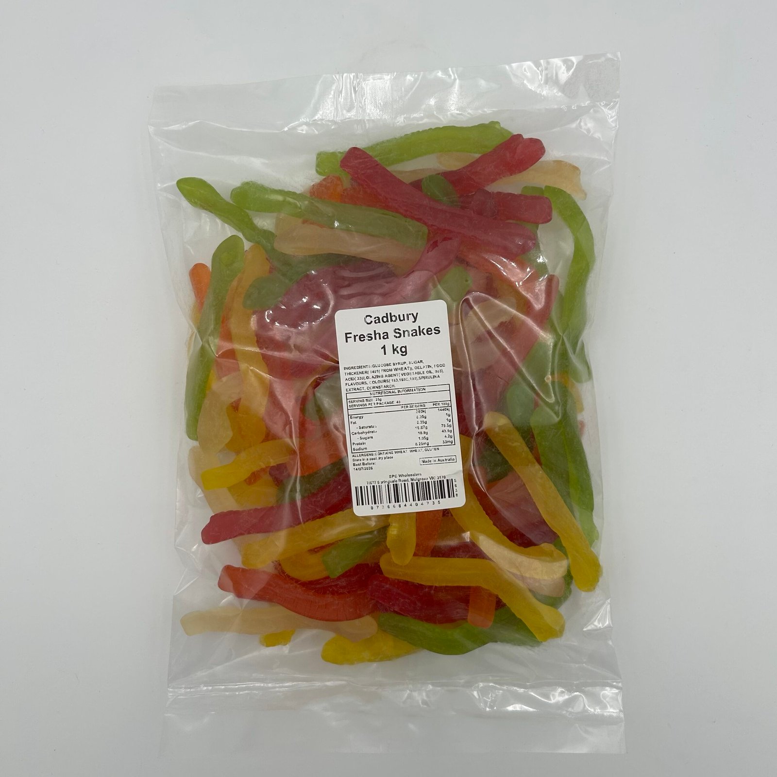 Cadbury Fresha Snakes 1kg
