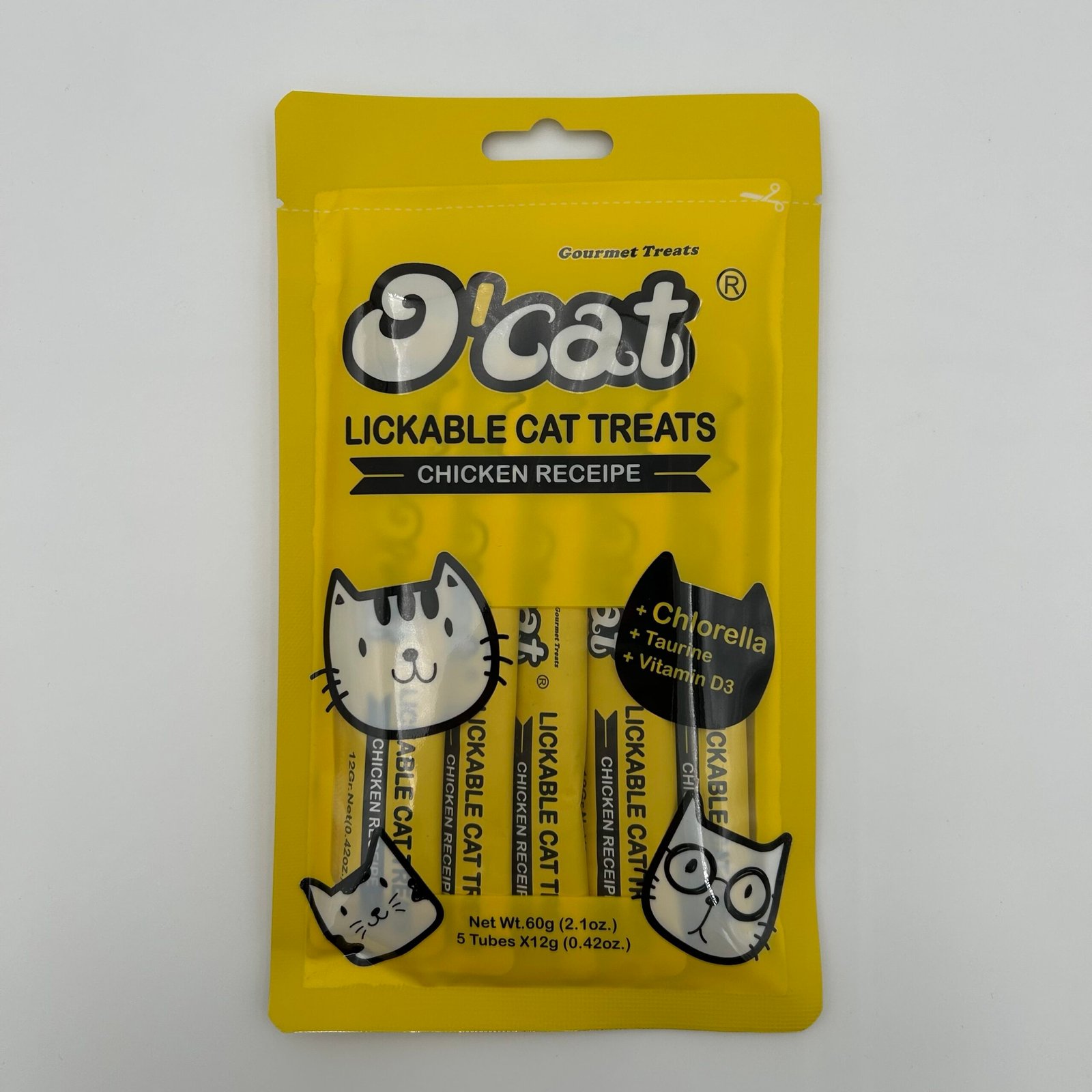 Creamy Chicken Lickable Cat Treats 60g (5pk)