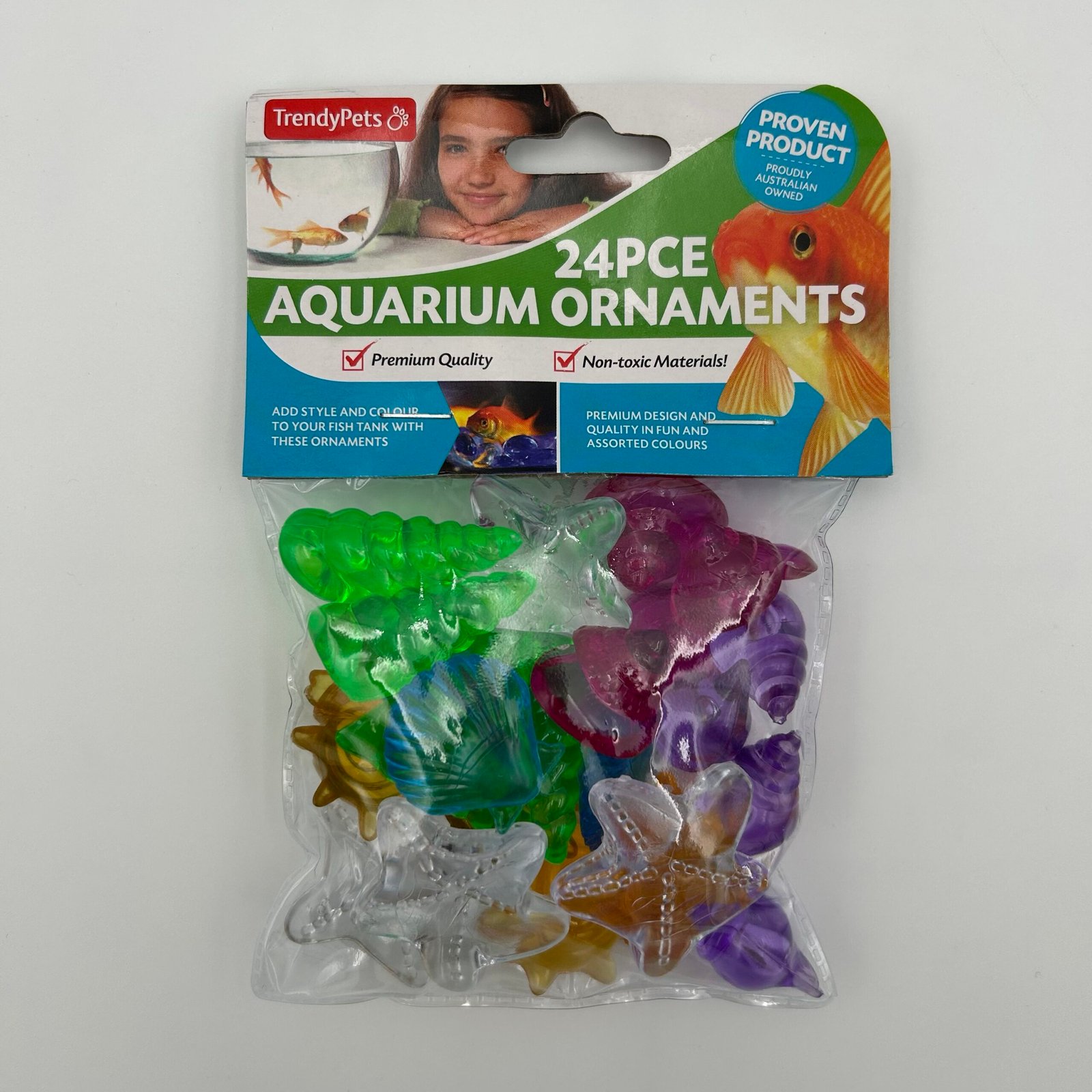 24pcs Acrylic Aquarium Ornaments