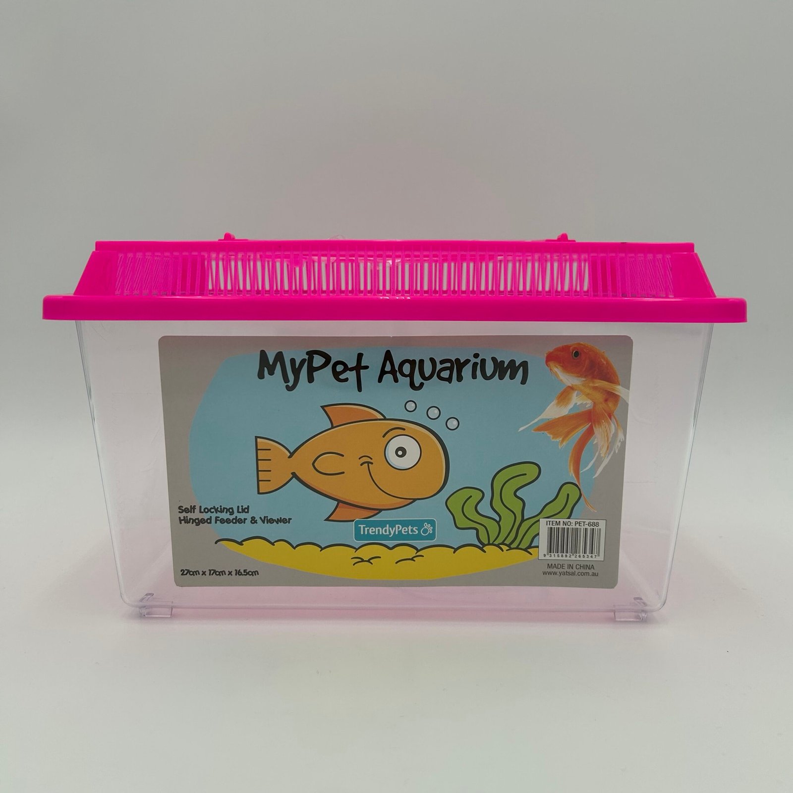 Plastic Goldfish Aquarium (27x17x16.5cm)