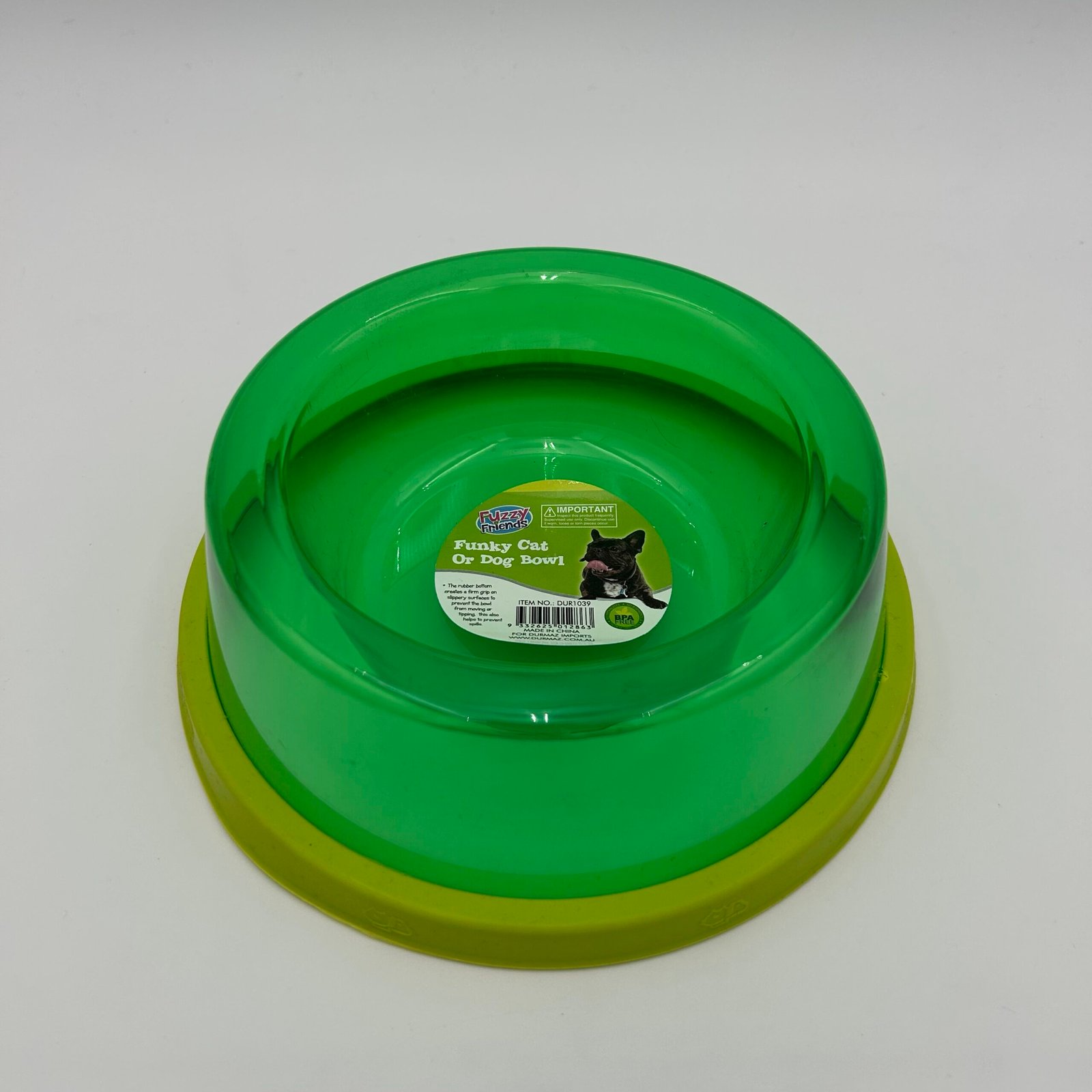 Anti-Slip  Transparent Pet Bowl (18.5cm)