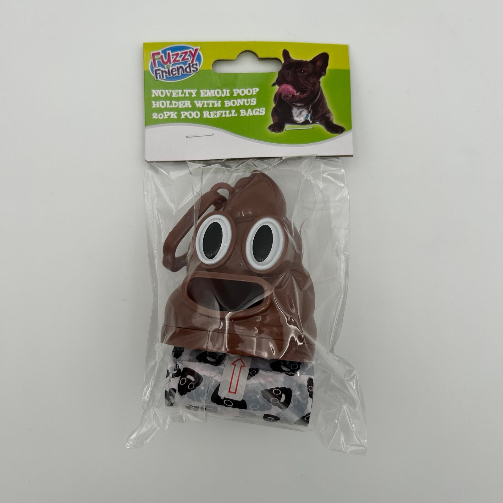 Poop Emoji Doggy Waste Bag Dispenser with 20 Bags