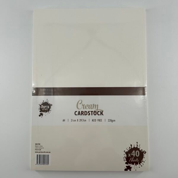 Paper A4 Colour Block 220gsm 40pk Cream