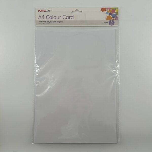 Paper A4 220gsm 6pk White