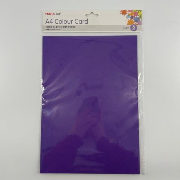 Paper A4 220gsm 6pk Lavender