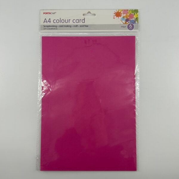 Paper A4 220gsm 6pk Plum