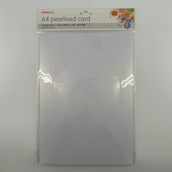 Pearlised Paper A4 250gsm 6pk White