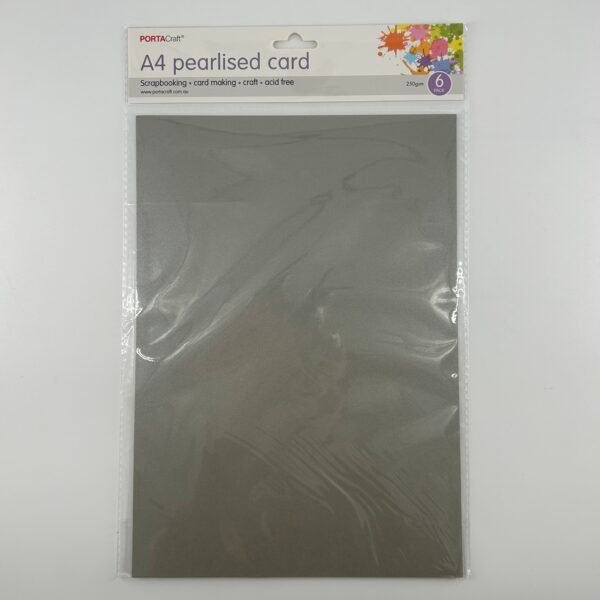 Pearlised Paper A4 250gsm 6pk Silver