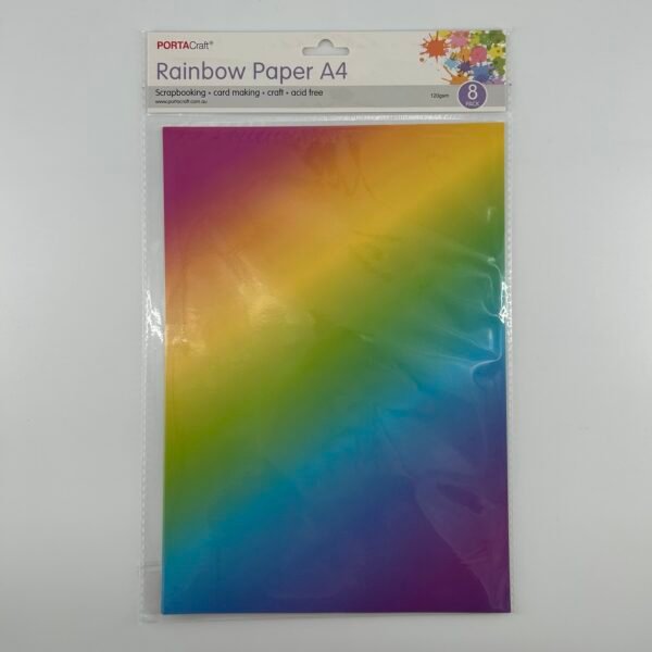 Paper A4 120gsm 8pk Rainbow