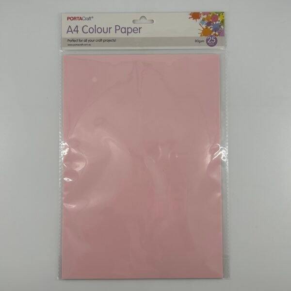 Paper A4 80gsm 25pk Ballerina Pink