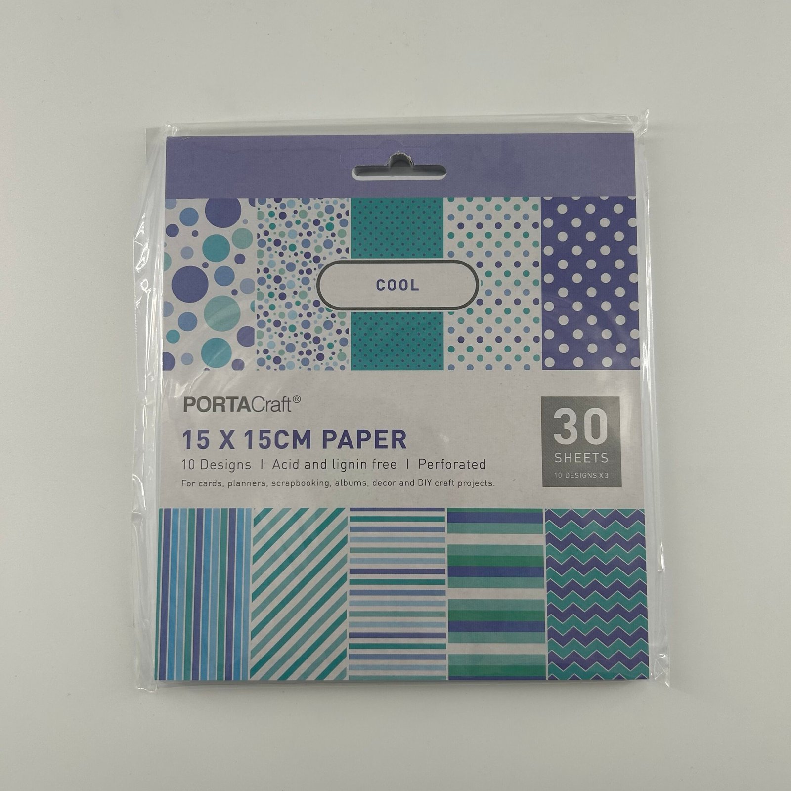 Paper Pattern Pad 30pk (15x15) Cool