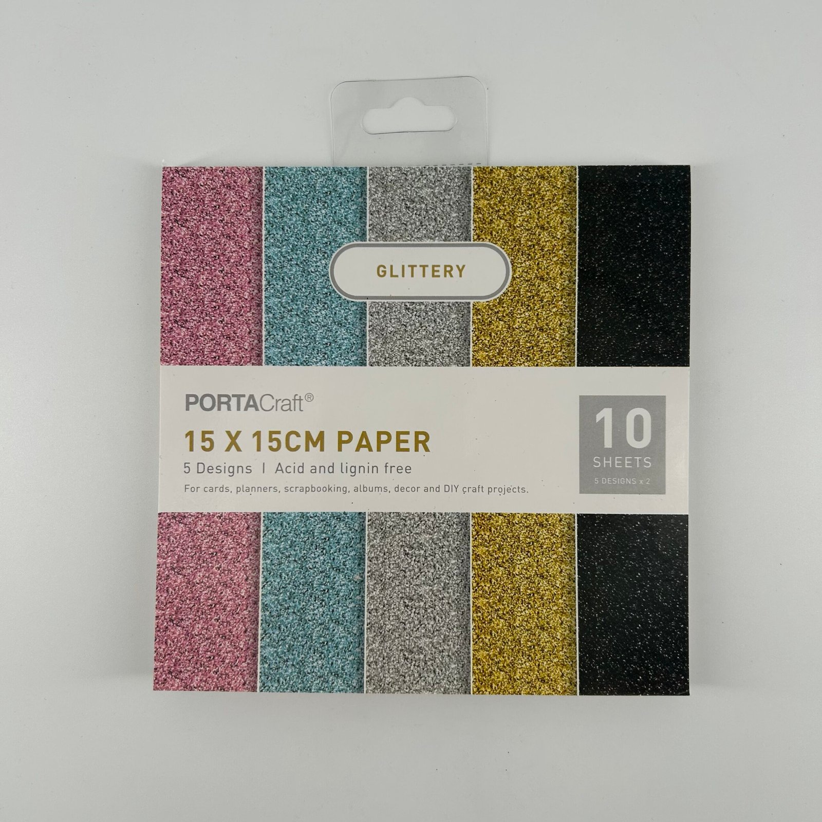 Paper Pattern Pad 15cm 10pcs Gilttery