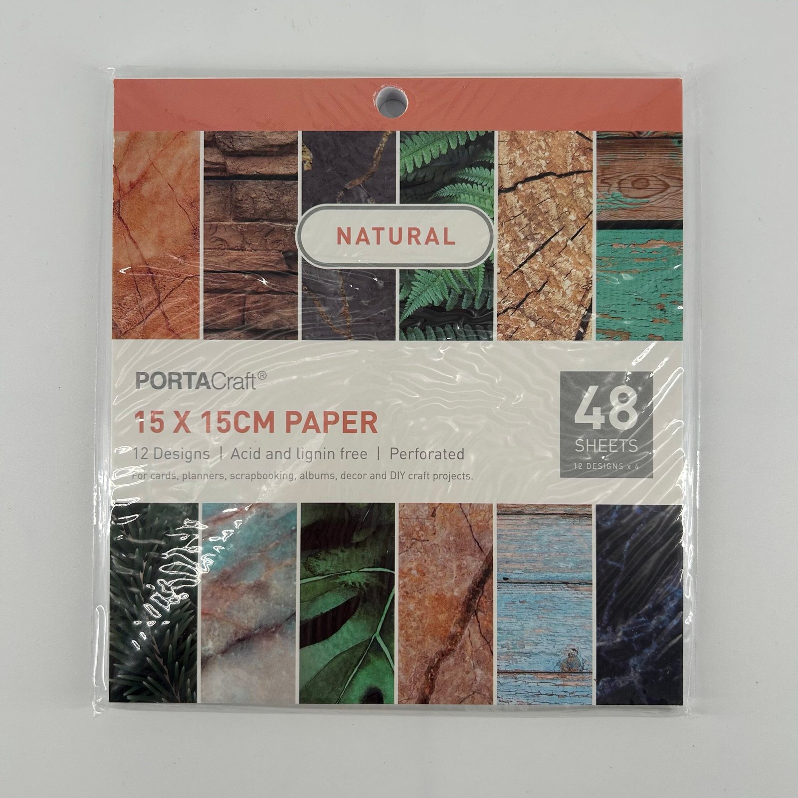 Paper Pattern Pad 15cm 48pcs Natural