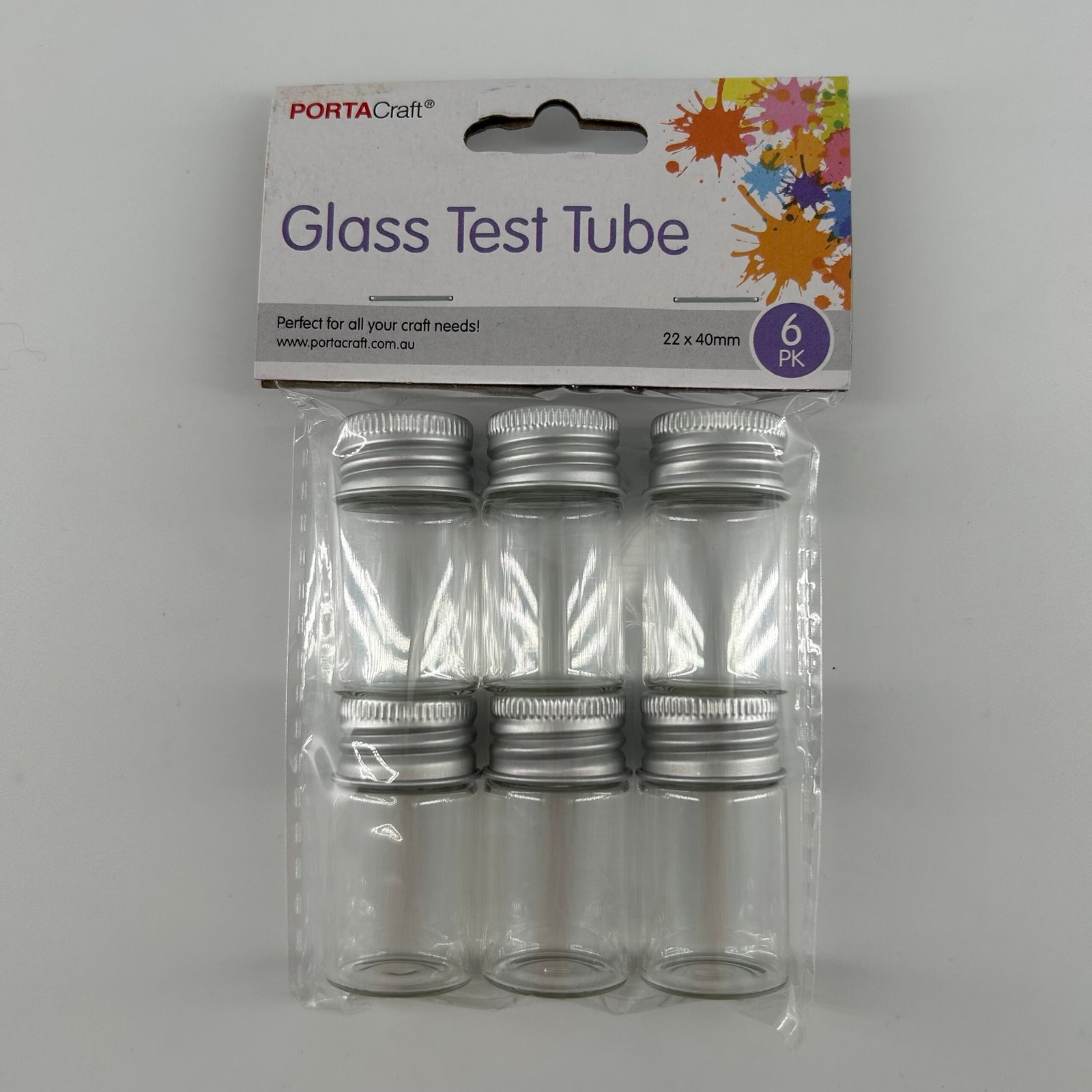 Glass Test Tubes 40mm 6pk