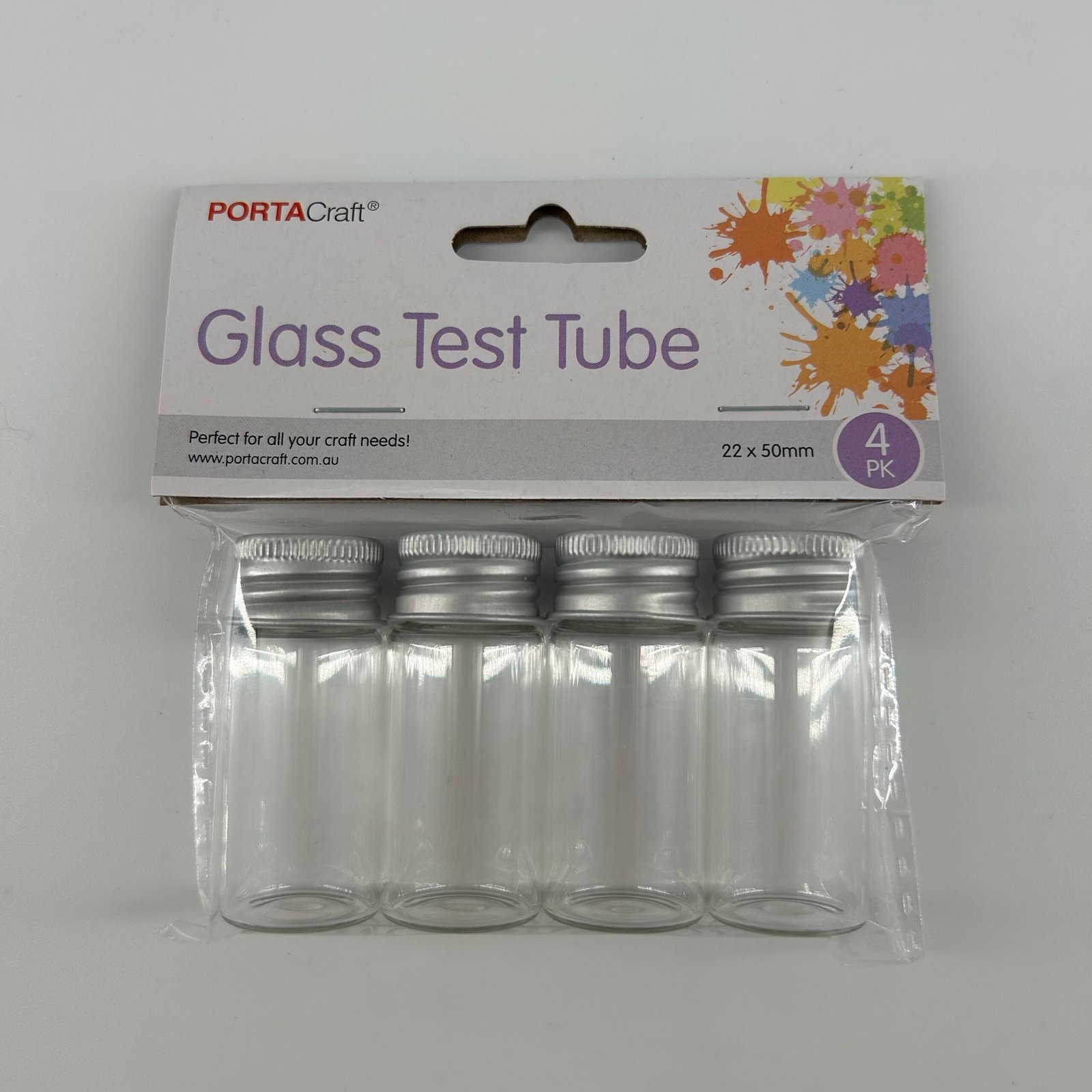 Glass Test Tubes 50mm 4pk