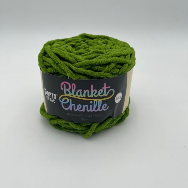 Chenille Blanket Yarn 80m - Solid Shamrock