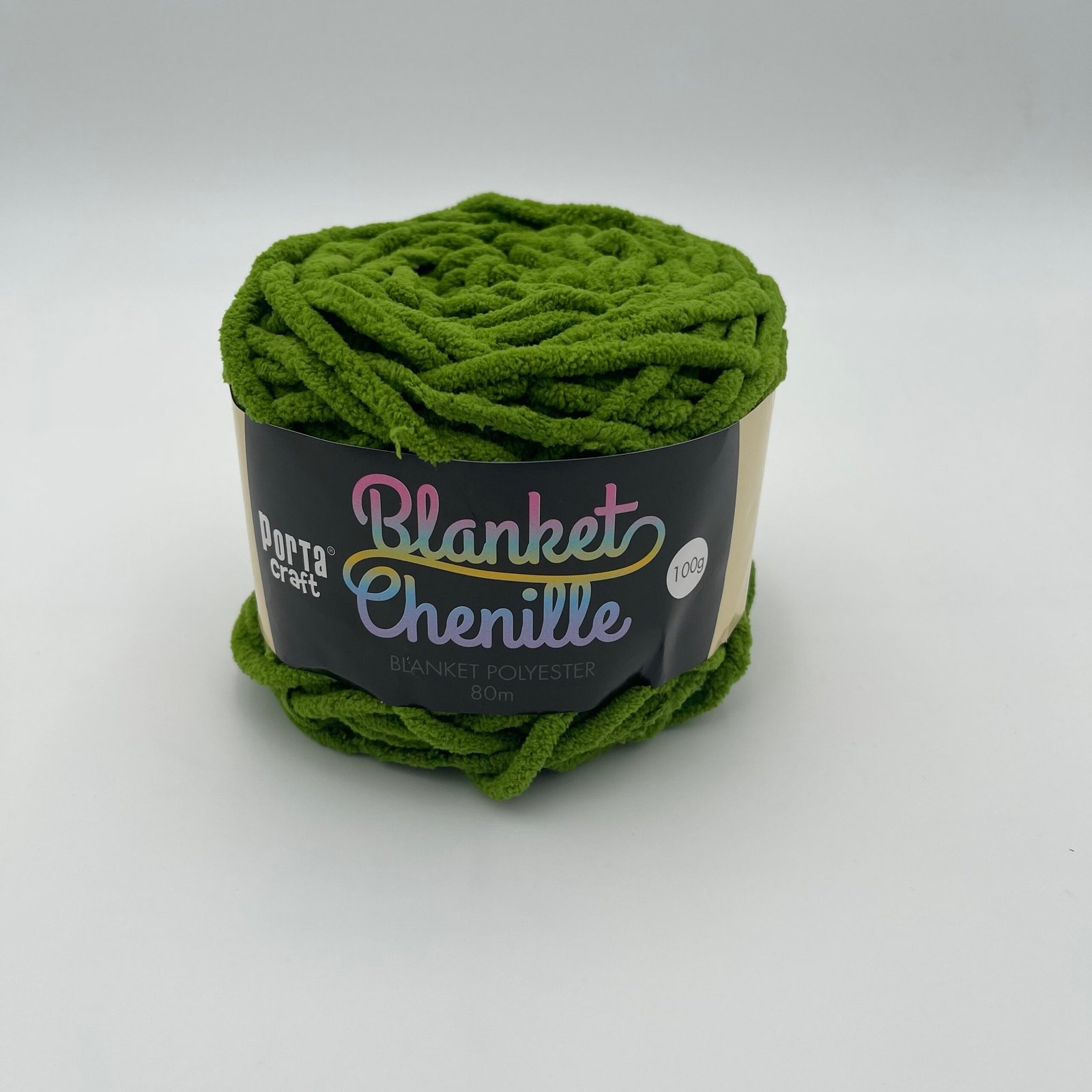 Chenille Blanket Yarn 80m - Solid Shamrock