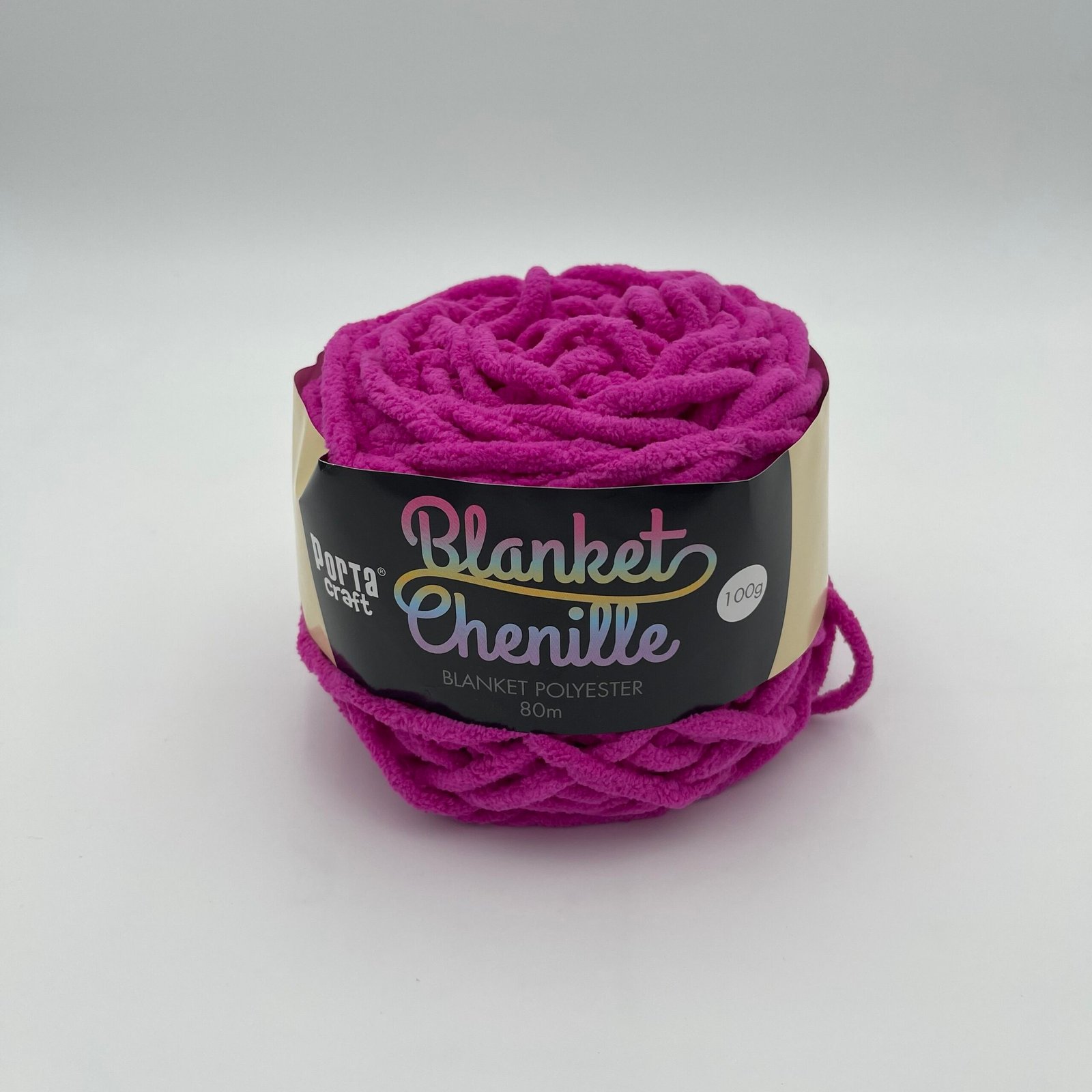 Chenille Blanket Yarn 80m - Solid Mulberry