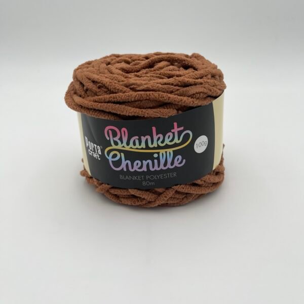 Chenille Blanket Yarn 80m - Solid Teddy Bear