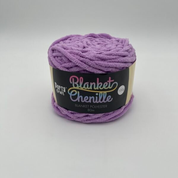 Chenille Blanket Yarn 80m - Solid Lilac