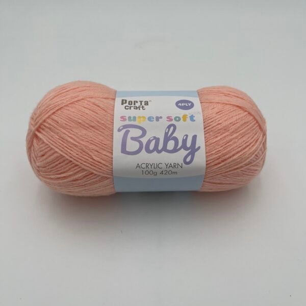 Super Soft Baby Acrylic Yarn 420m 4ply - Apricot