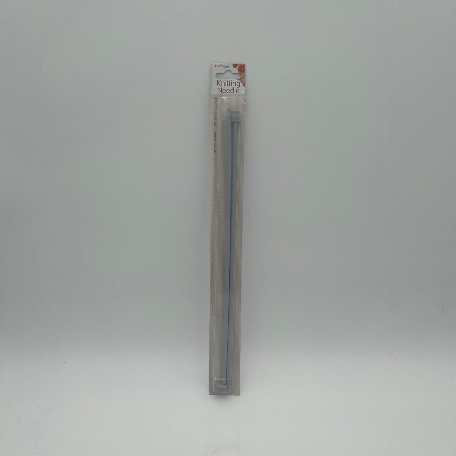 Knitting Needles Teflon Coat 2pk - 35cm x 6.00mm
