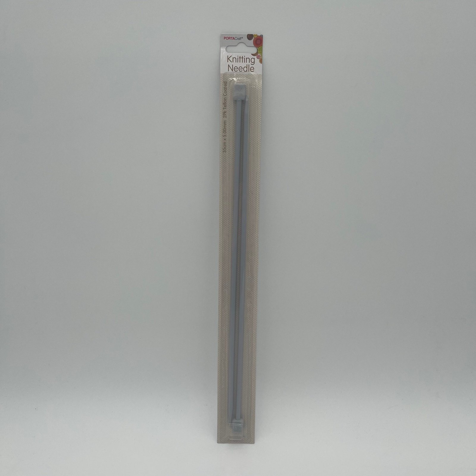 Knitting Needles Teflon Coat 2pk - 35cm x 5mm